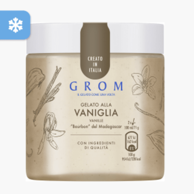 Grom - Pot de glace Vanille (325ml)