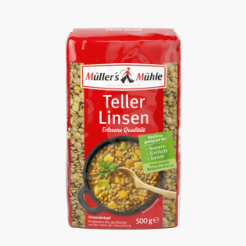 Müller's Mühle Teller-Linsen 500g