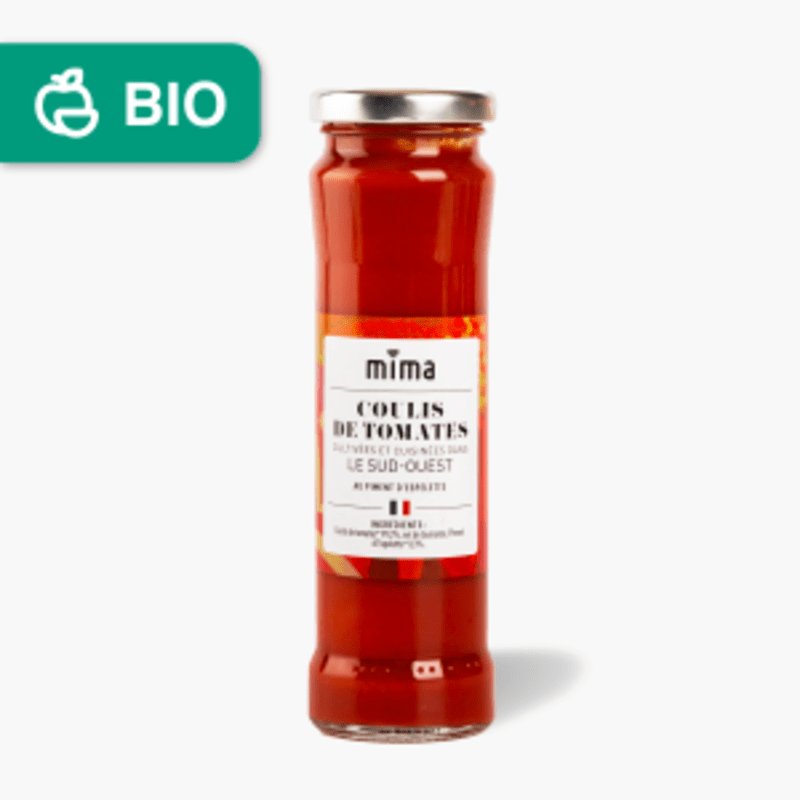 Mima Bio - Coulis de tomates au piment d'Espelette Bio (190g)