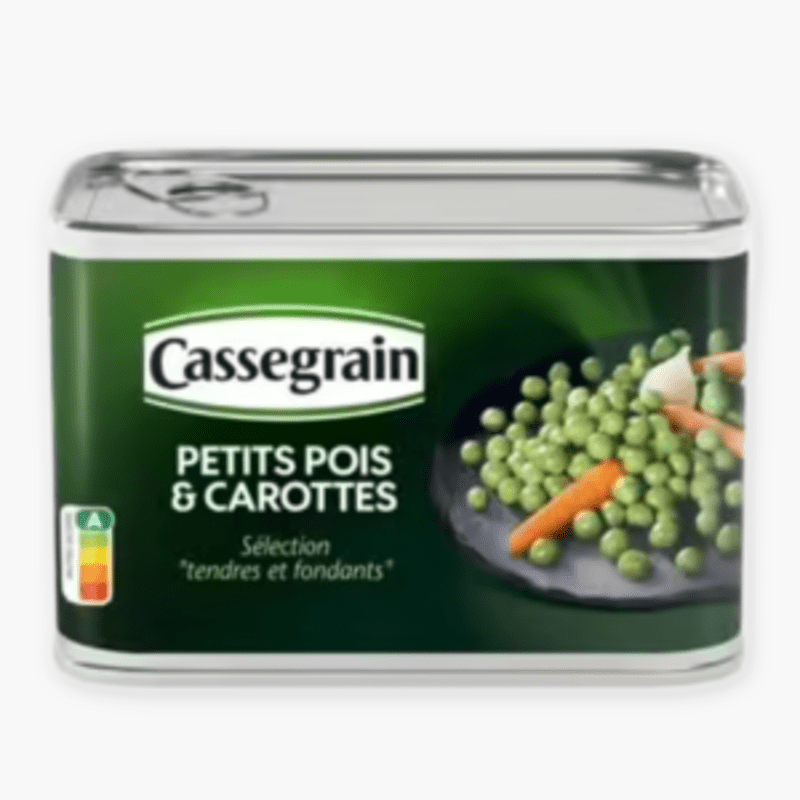 Cassegrain - Petits pois & carottes "Tendres et Fondants" (465g)