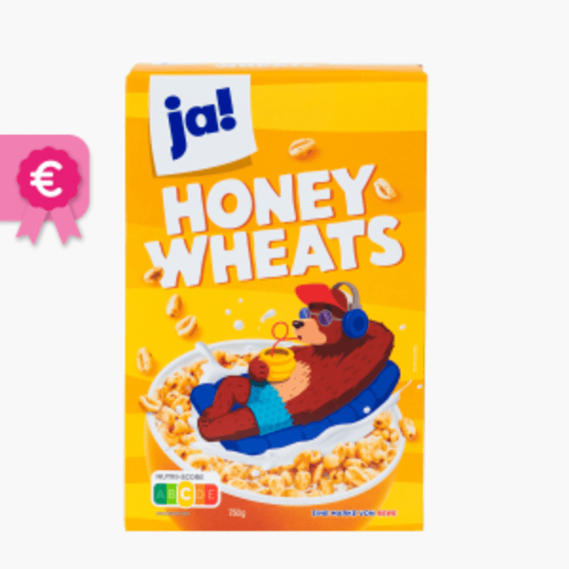 Ja! Honey Wheats 750g