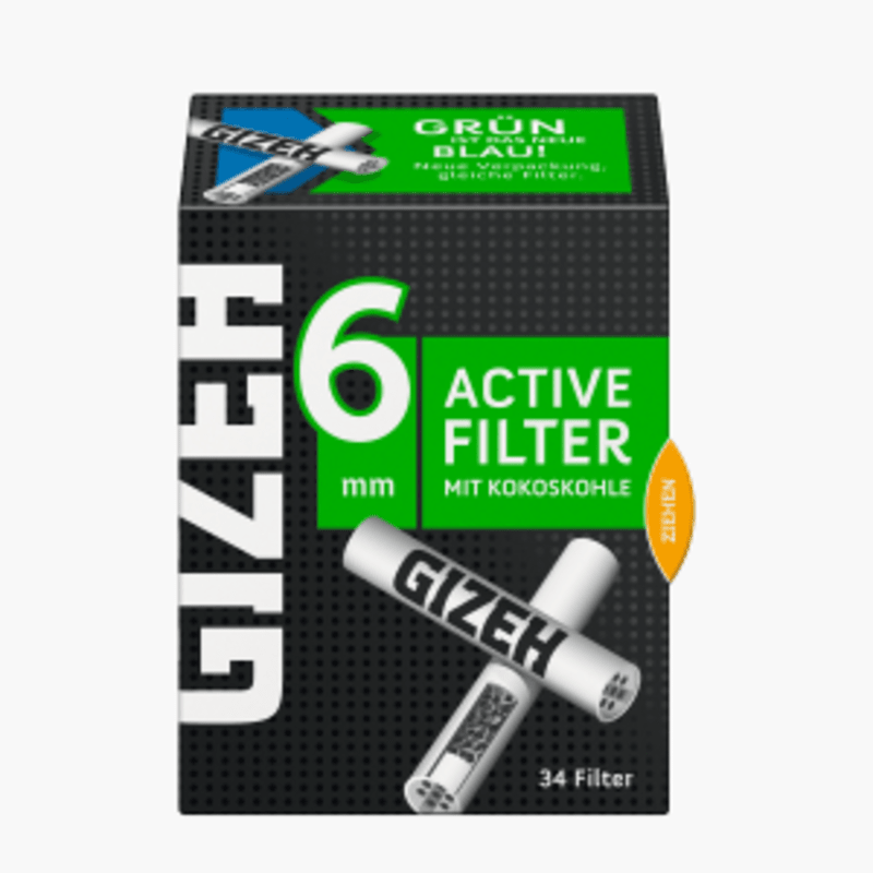 GIZEH BLACK Active Filter 34 Stück