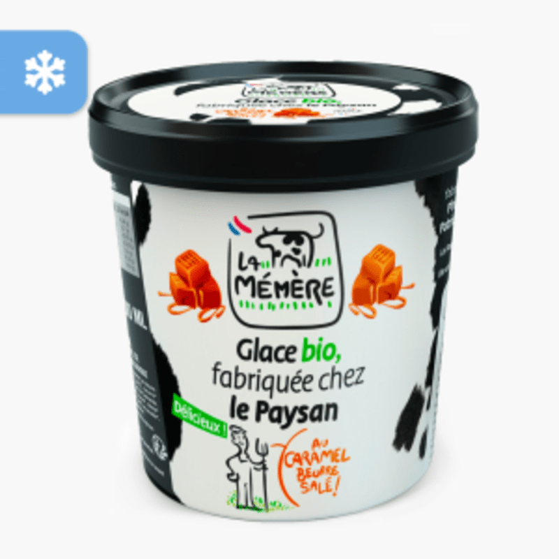 La Mémère - Glace au caramel beurre salé Bio (500ml)