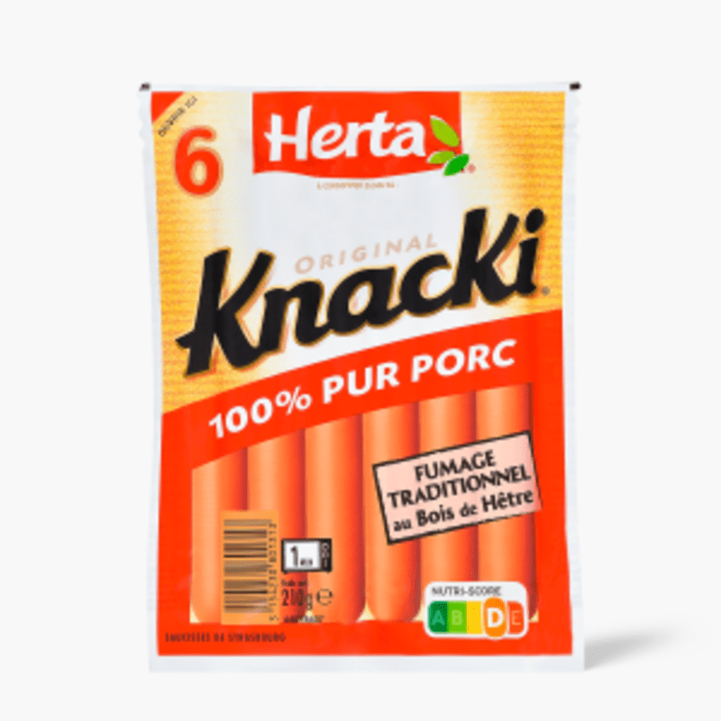 6 Knacki pur porc - Herta (210g)