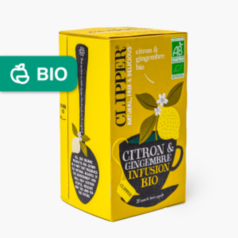 Clipper - Citron et Gingembre - infusion bio (50 g)