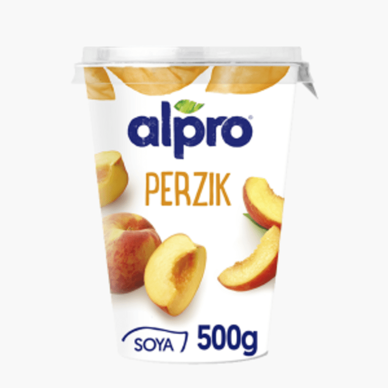 Alpro Soja perzik yoghurt 500g