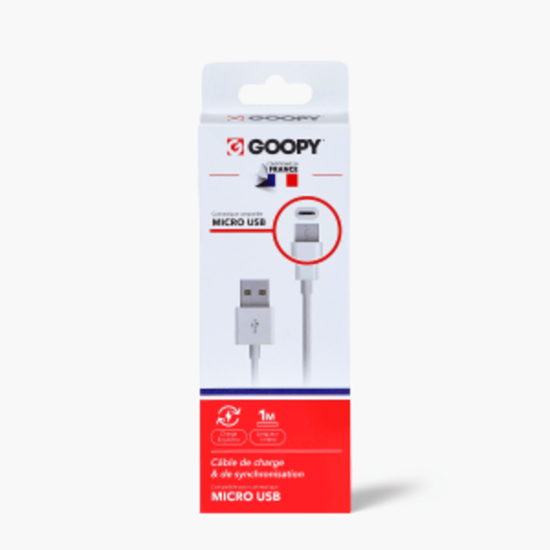 Câble Micro USB vers USB (1m) - Goopy