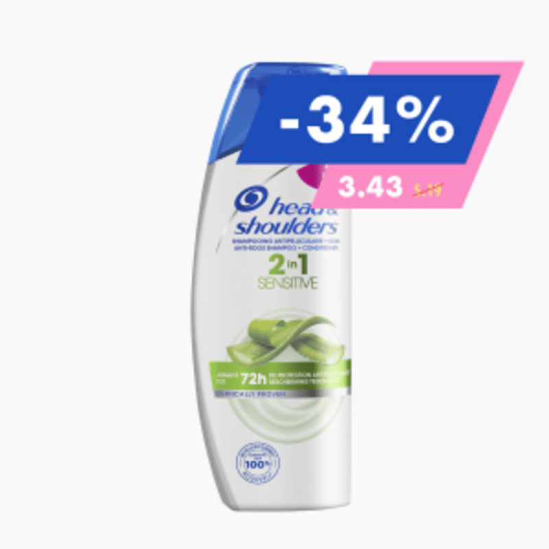 Head & Shoulders - Shampoing 2en1 sensitive (270ml)