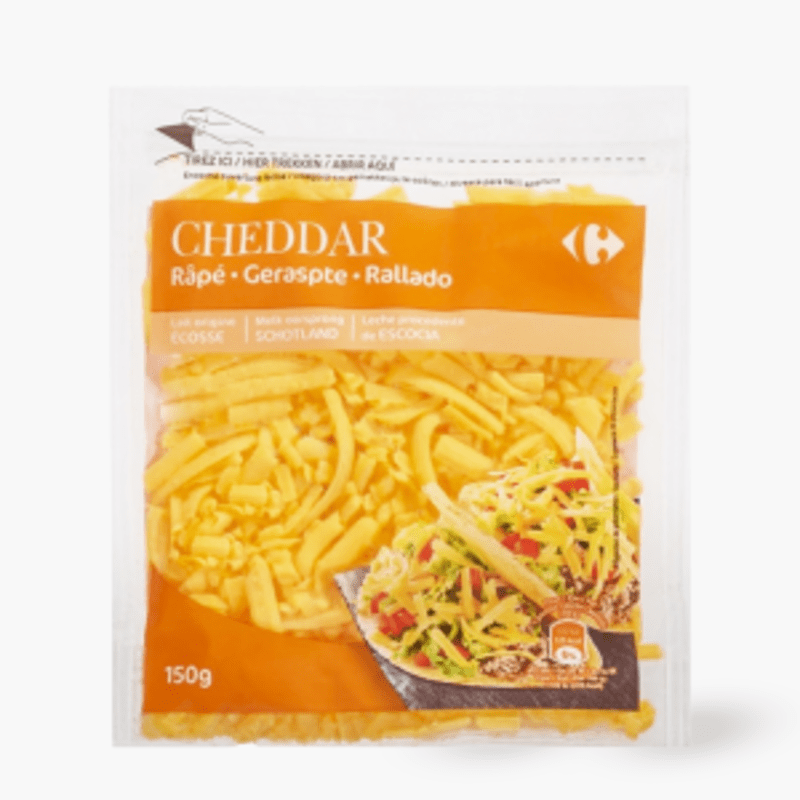 Cheddar râpé - Carrefour (150g)