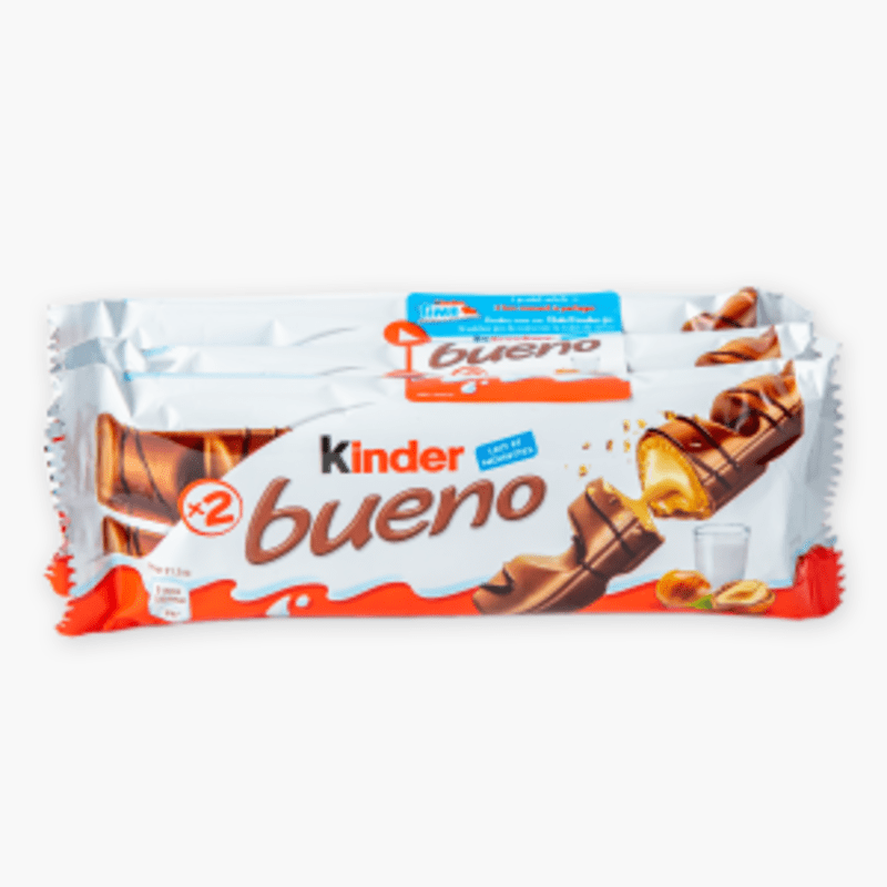 Kinder Bueno - Pack x3 barres chocolatées lait & noisettes (129g)