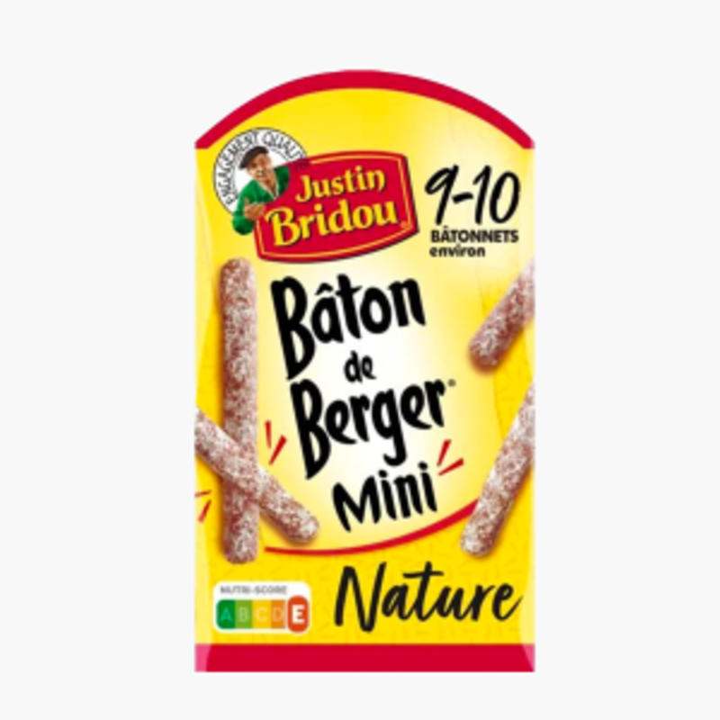 Justin Bridou - Mini saucissons bâtons de berger nature - Viande origine UE (100g)