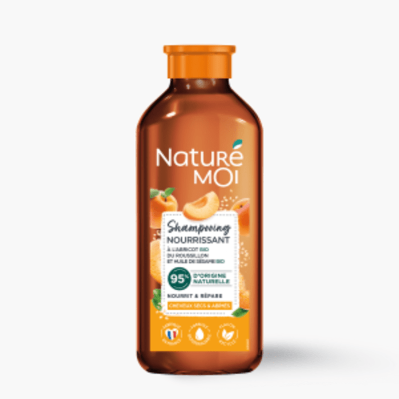 Naturé Moi - Shampoing cheveux secs & abimés, huile d'abricot (250ml)