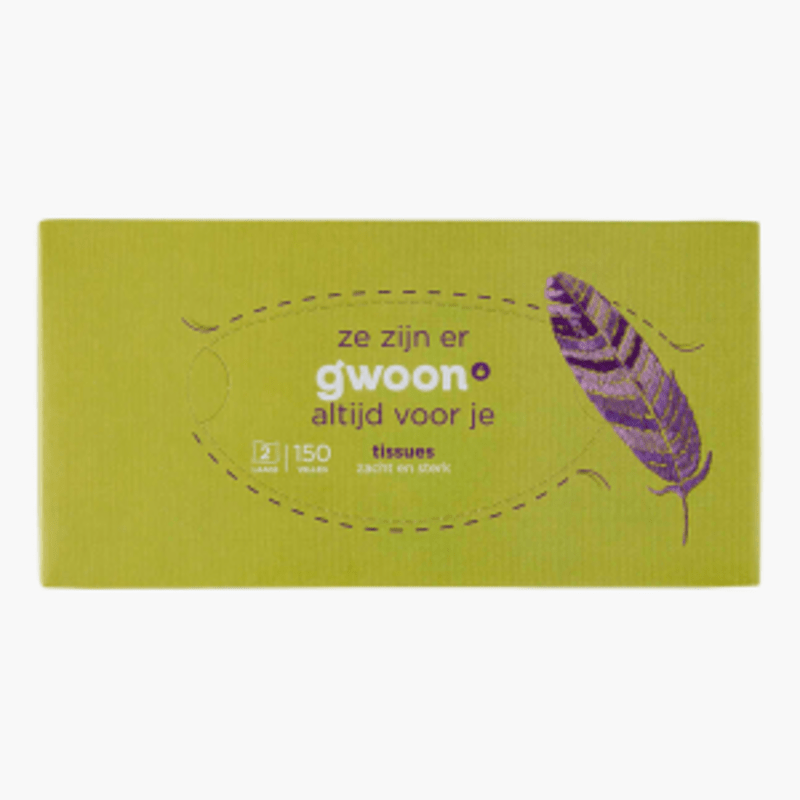 G'woon Tissues 2-laags 150 St.