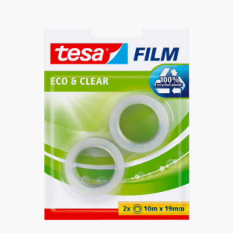 Tesa Film Eco & Clear 10m lang, 19mm breit, 2 Rollen