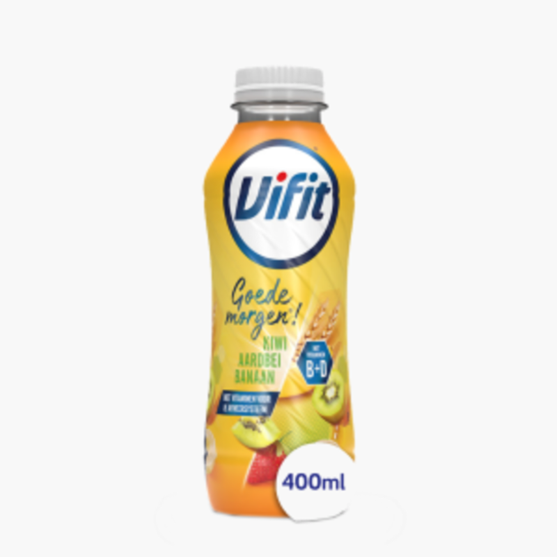 Vifit Goedemorgen kiwi-aarbei-banaan 400ml