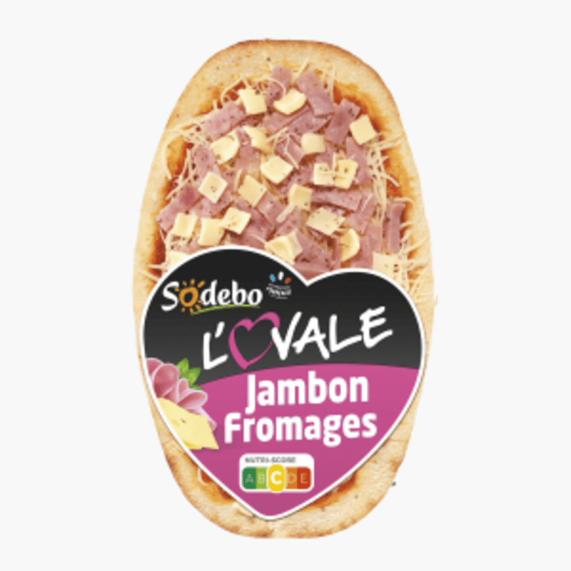 Sodebo - Pizza l'Ovale jambon fromages (200g)