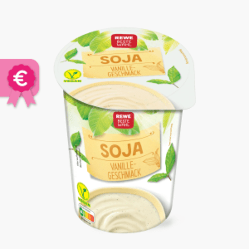 Rewe Beste Wahl Soja-Joghurt Vanille vegan 500g