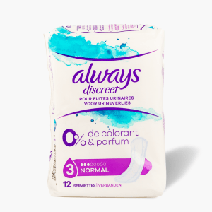 Always Discreet - Serviettes normales 0% (x12) Always Discreet - Serviettes normales 0% (x12)
