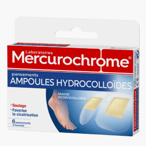 Mercurochrome - Pansements Ampoules Hydrocolloïdes x6