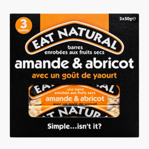 Eat Natural Notenreep Amandel & Abrikoos met een Yoghurtlaagje 50g