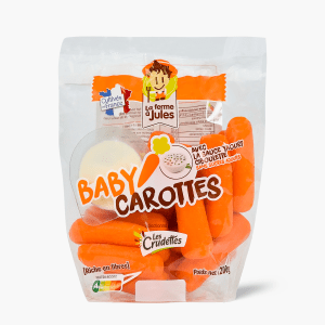 La Ferme à Jules - Baby carottes et sauce crudités (200g) La Ferme à Jules - Baby carottes et sauce crudités (200g)
