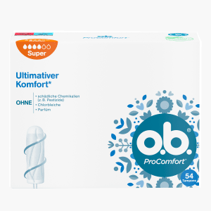 o.b. Tampon Pro Comfort Super 54 Stück o.b. Tampon Pro Comfort Super 54 Stück
