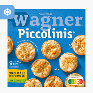 Original Wagner Steinofen Piccolinis Drei Käse 270g (9 Stück) Original Wagner Steinofen Piccolinis Drei Käse 270g (9 Stück)