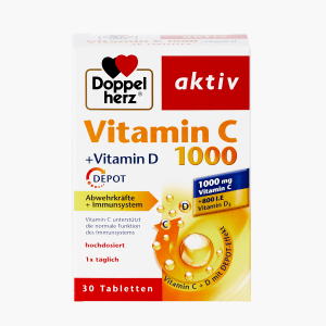 Doppelherz Vitamin C 1000 + Vitamin D Depot 30 Tbl. Doppelherz Vitamin C 1000 + Vitamin D Depot 30 Tbl.