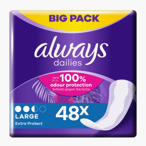 Always Slipeinlagen Extra Protect Large 48 Stck Always Slipeinlagen Extra Protect Large 48 Stck