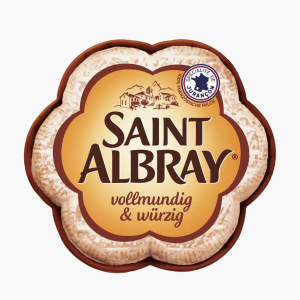 Saint Albray Original Weichkäse 62% Fett. i. Tr. 180g Saint Albray Original Weichkäse 62% Fett. i. Tr. 180g