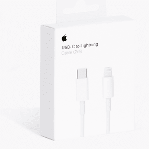 Apple Ladekabel Lightning auf USB-C, Länge 2m, weiß Apple Ladekabel Lightning auf USB-C, Länge 2m, weiß