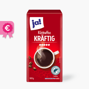 Ja! Röstkaffee Kräftig Gemahlen 500g Ja! Röstkaffee Kräftig Gemahlen 500g