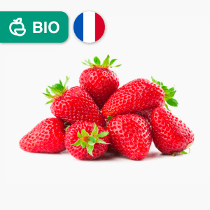 Fraises rondes bio - 250 g (France) Fraises rondes bio - 250 g (France)