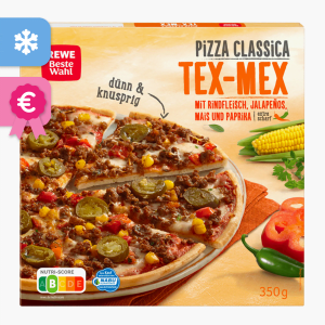 Rewe Beste Wahl Pizza Classica Tex-Mex 350g Rewe Beste Wahl Pizza Classica Tex-Mex 350g