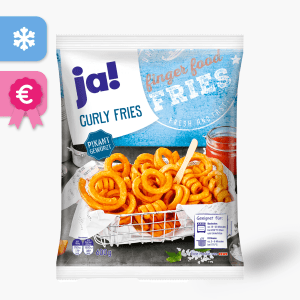 Ja! Curly Fries Pikant 600g Ja! Curly Fries Pikant 600g