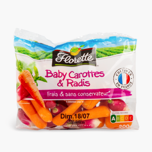 FLORETTE Carottes rapées 250g pas cher 