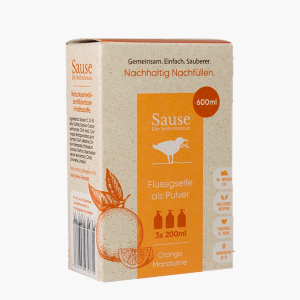 Sause Flüssigseife als Pulver - Orange Mandarine für 3 x 200 ml Sause Flüssigseife als Pulver - Orange Mandarine für 3 x 200 ml