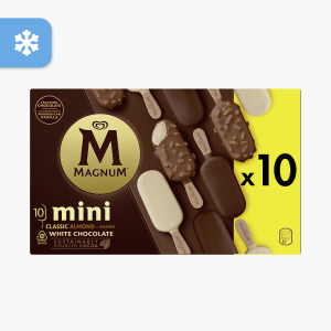 Magnum Mini classic almond white ijs 10 st. 55ml Magnum Mini classic almond white ijs 10 st. 55ml