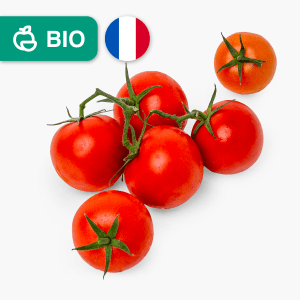 Tomates rondes grappe bio - 500g (France) Tomates rondes grappe bio - 500g (France)