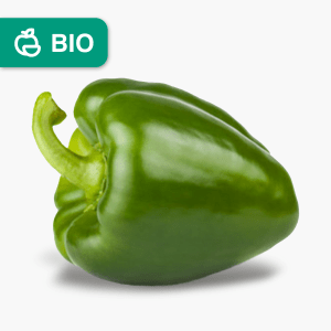 Poivron vert bio - 1 pce (U.E.) Poivron vert bio - 1 pce (U.E.)