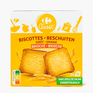 HEUDEBERT Biscottes 96% de céréales La Biscotte 6x18 biscottes 875g pas  cher 