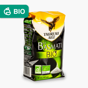 Taureau Ailé - Riz le Basmati Bio (500g) Taureau Ailé - Riz le Basmati Bio (500g)