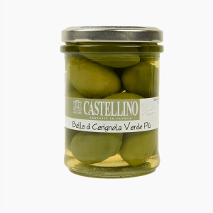 Castellino Olijven Bella Di Cerigno 180g Castellino Olijven Bella Di Cerigno 180g