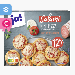 Ja! Mini Pizza Salami 360g (12 Stück) Ja! Mini Pizza Salami 360g (12 Stück)