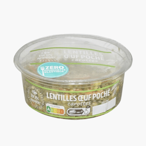 Carrefour - Salade lentilles œuf poché (180g)