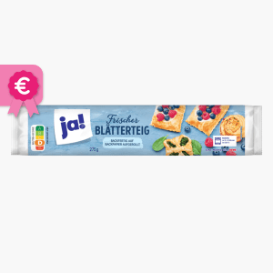 Ja! Frischer Blätterteig 275g Ja! Frischer Blätterteig 275g