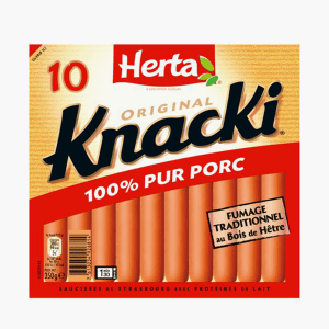 Achat / Vente Herta Knacki Original 100 % Pur Porc, 210g, 6 saucisses