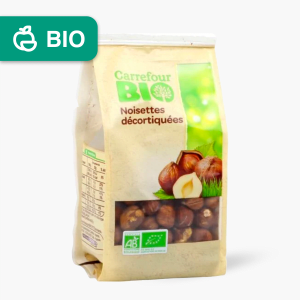 Noisettes bio décortiquées - Carrefour Bio (200 g) Noisettes bio décortiquées - Carrefour Bio (200 g)