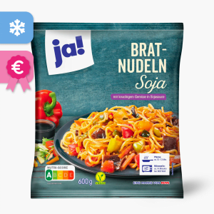 Ja! Bratnudeln Soja Vegan 600g Ja! Bratnudeln Soja Vegan 600g