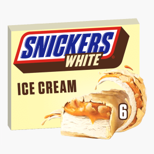 Snickers Ijs Wit 6 St. Snickers Ijs Wit 6 St.
